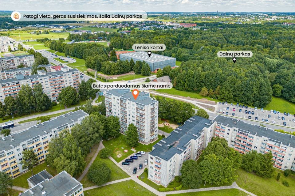 Parduodamas &scaron;viesus ir jaukus 3 kambarių butas &Scaron;iauliuose, Gardino g. 19.