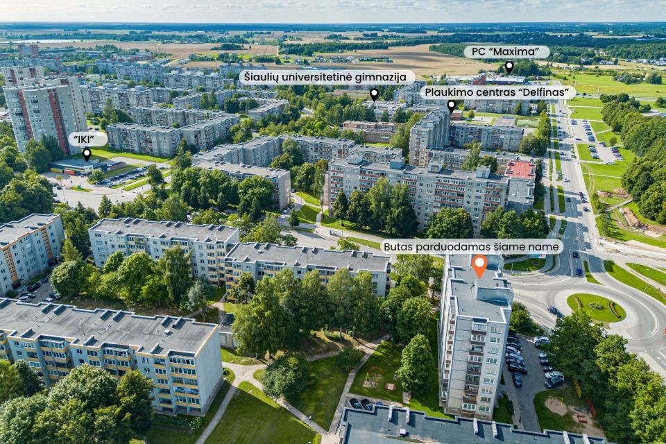 Parduodamas &scaron;viesus ir jaukus 3 kambarių butas &Scaron;iauliuose, Gardino g. 19.
