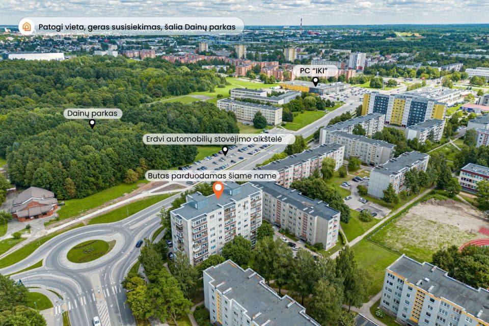 Parduodamas &scaron;viesus ir jaukus 3 kambarių butas &Scaron;iauliuose, Gardino g. 19.