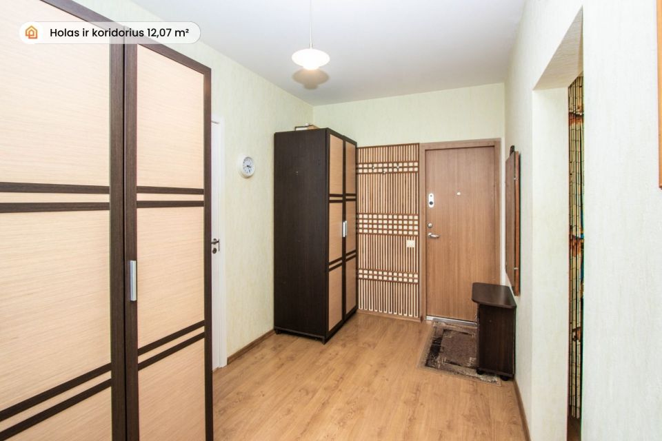 Parduodamas &scaron;viesus ir tvarkingas 1 kambario butas su holu Vilniaus g. 44, Skuode