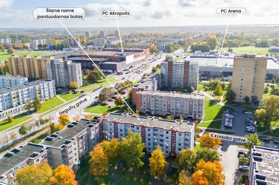 Parduodamas &scaron;viesus, jaukus ir erdvus 3 kambarių butas K. Korsako g. 2, &Scaron;iauliuose