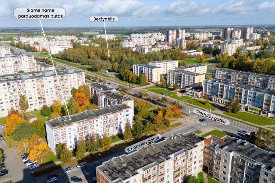 Parduodamas &scaron;viesus, jaukus ir erdvus 3 kambarių butas K. Korsako g. 2, &Scaron;iauliuose