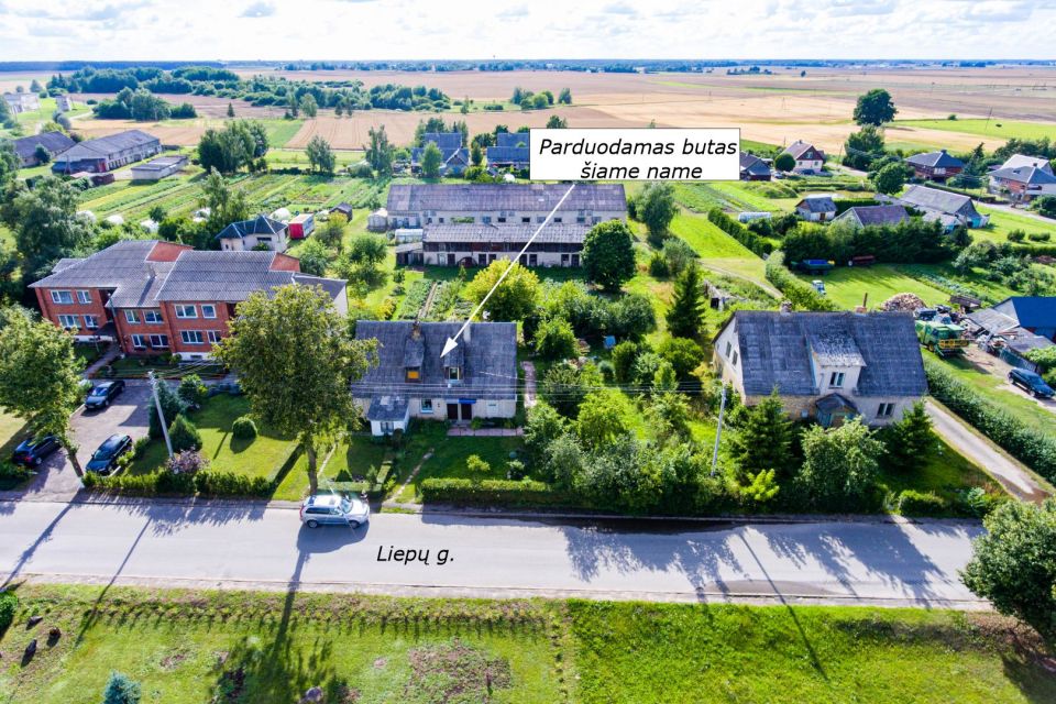 Parduodamas tvarkingas 1 kambario butas Liepų g., Kalnelio Gražionių k., Radviliškio r.