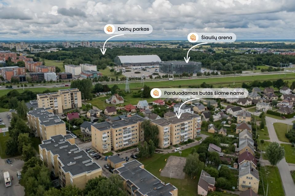 Parduodamas tvarkingas 1 kambario butas Tilžės g. 67B, &Scaron;iauliuose