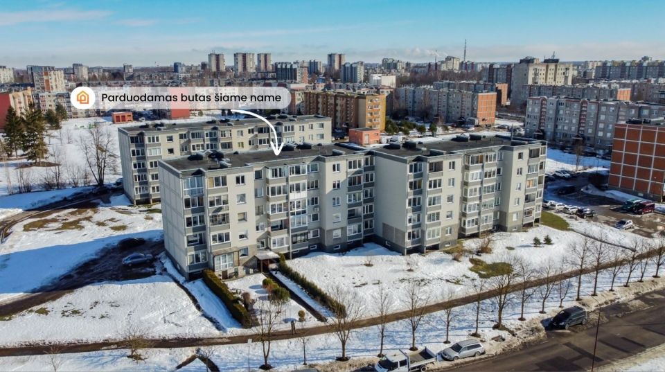 Parduodamas tvarkingas 2 k. butas 3-iame auk&scaron;te K. Korsako g. 28, &Scaron;iauliuose