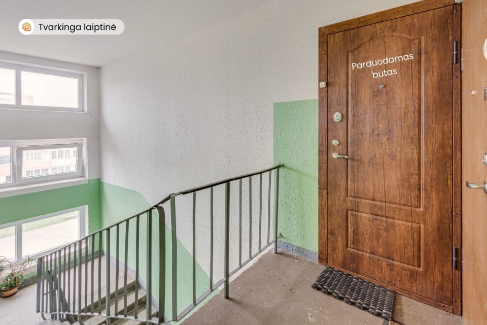 Parduodamas tvarkingas 2 kambarių butas Laisvės al. 34, Radviliškyje