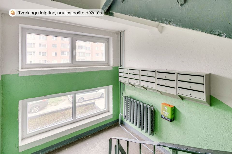 Parduodamas tvarkingas 2 kambarių butas Laisvės al. 34, Radviliškyje