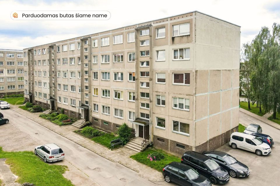 Parduodamas tvarkingas 2 kambarių butas Laisvės al. 34, Radviliškyje