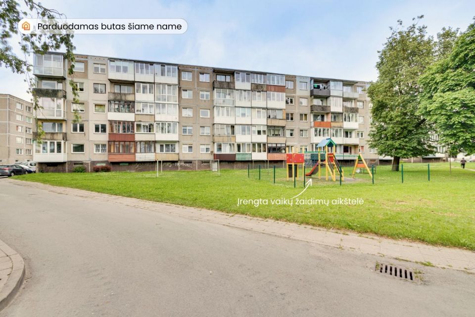 Parduodamas tvarkingas 2 kambarių butas Laisvės al. 34, Radviliškyje
