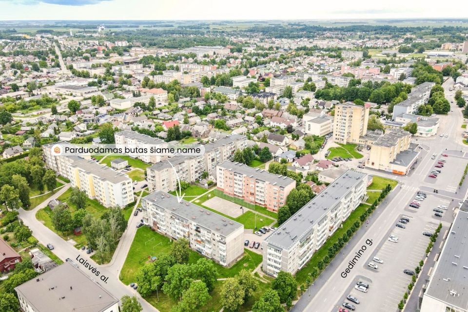 Parduodamas tvarkingas 2 kambarių butas Laisvės al. 34, Radviliškyje