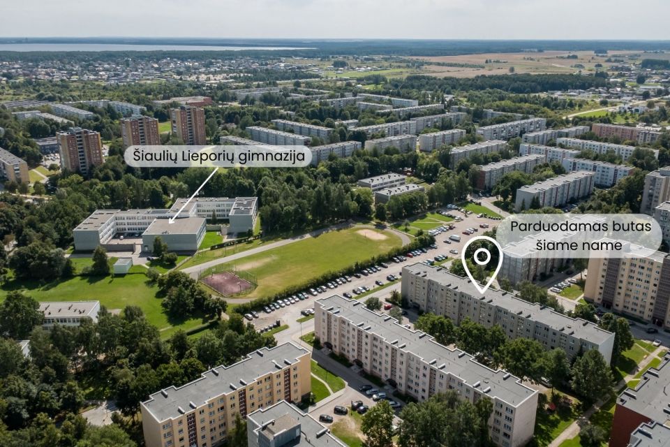 Parduodamas tvarkingas 2 kambarių butas &Scaron;iauliuose, Krymo g. 14