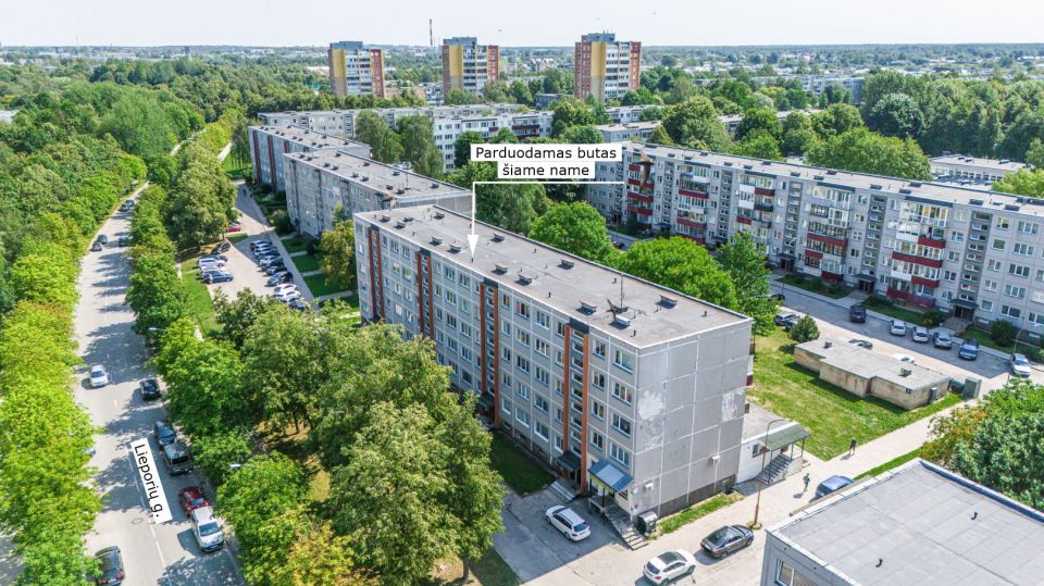 Parduodamas tvarkingas 2 kambarių butas Šiauliuose, Lieporių g. 19