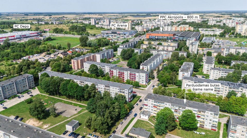 Parduodamas tvarkingas 2 kambarių butas Šiauliuose, Lieporių g. 19