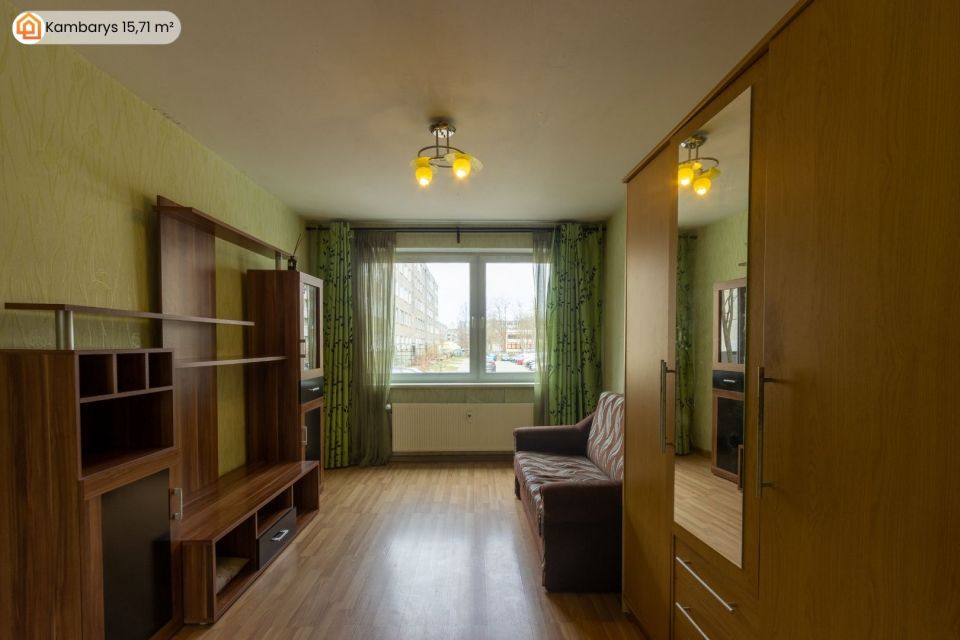 Parduodamas tvarkingas 46,78 m&sup2; ploto, 2 kambarių butas pietinėje Klaipėdos miesto dalyje, &Scaron;iaulių g.-3A