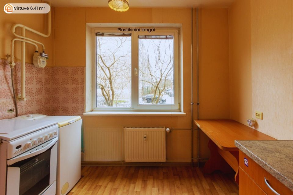 Parduodamas tvarkingas 46,78 m&sup2; ploto, 2 kambarių butas pietinėje Klaipėdos miesto dalyje, &Scaron;iaulių g.-3A