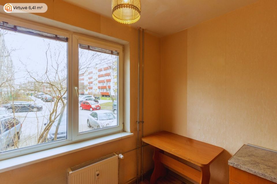 Parduodamas tvarkingas 46,78 m&sup2; ploto, 2 kambarių butas pietinėje Klaipėdos miesto dalyje, &Scaron;iaulių g.-3A