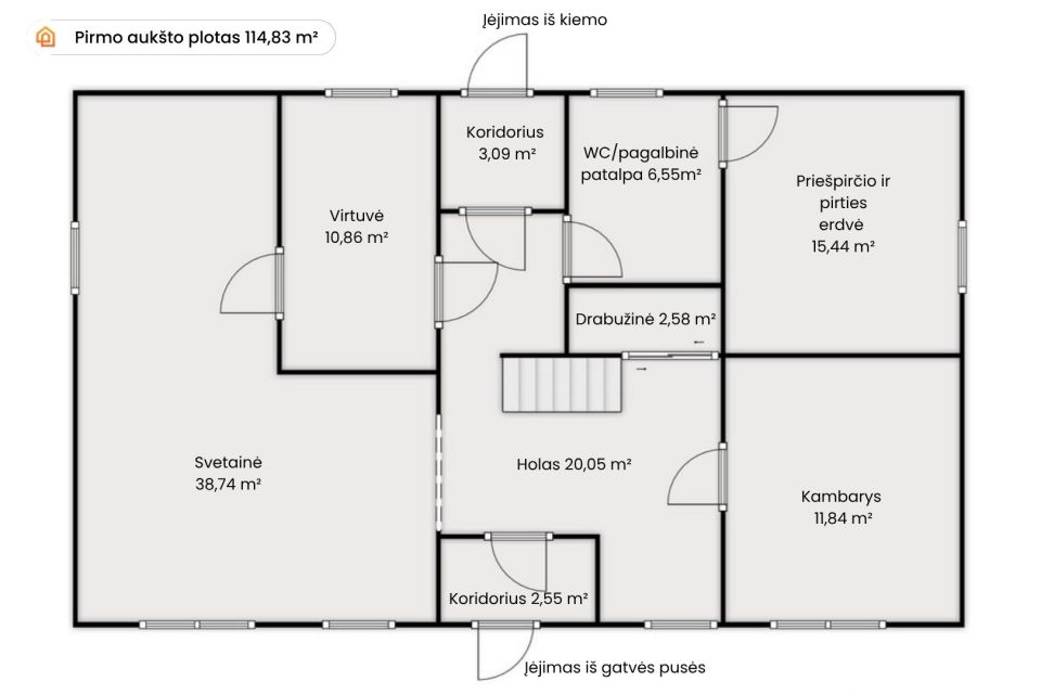 Parduodamas tvarkingas namas &Scaron;iauliuose, Žemkalnio g. 11