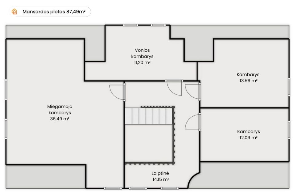 Parduodamas tvarkingas namas &Scaron;iauliuose, Žemkalnio g. 11