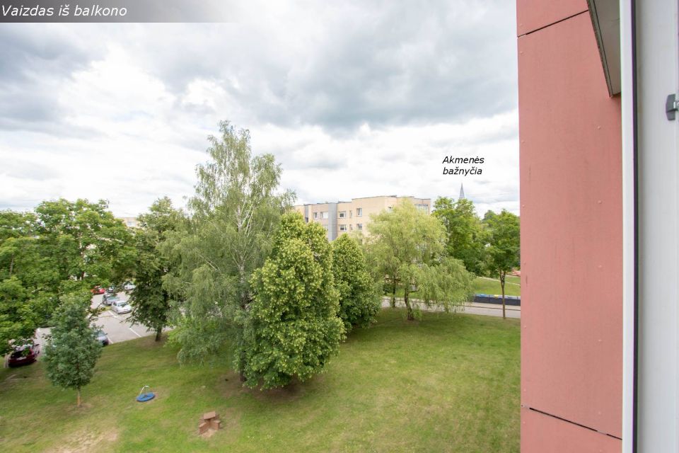 Parduodamas tvarkingas, su visais baldais ir buitine technika, 1 kambario butas, Laižuvos g. 10, Akmenė, Akmenės r.