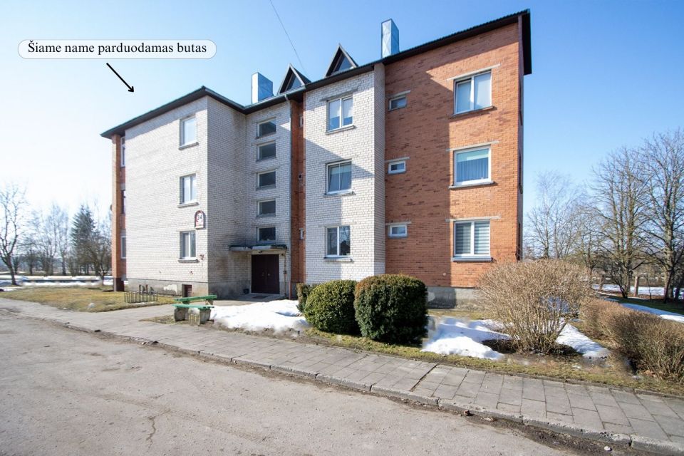 Parduodamas tvarkingas, &scaron;viesus ir labai &scaron;iltas 3 kambarių butas Maironio g. 34, Baisogaloje, Radvili&scaron;kio r.