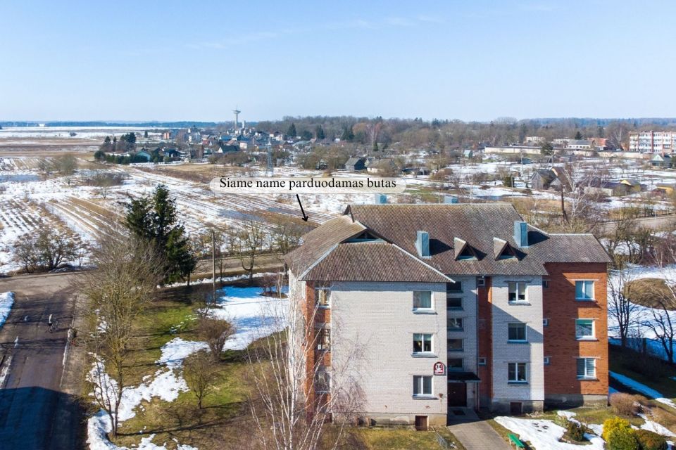 Parduodamas tvarkingas, &scaron;viesus ir labai &scaron;iltas 3 kambarių butas Maironio g. 34, Baisogaloje, Radvili&scaron;kio r.