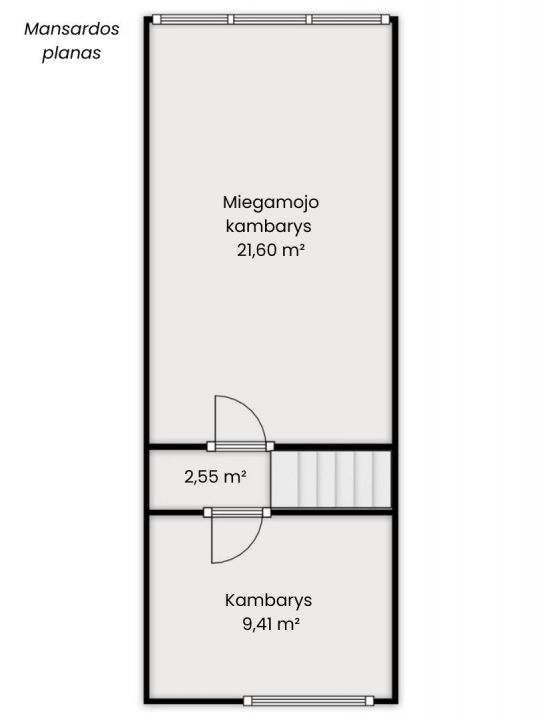 Parduodamas vieno auk&scaron;to su mansarda 180 m&sup2; mūrinis gyvenamasis namas Salantuose, Liepų g.