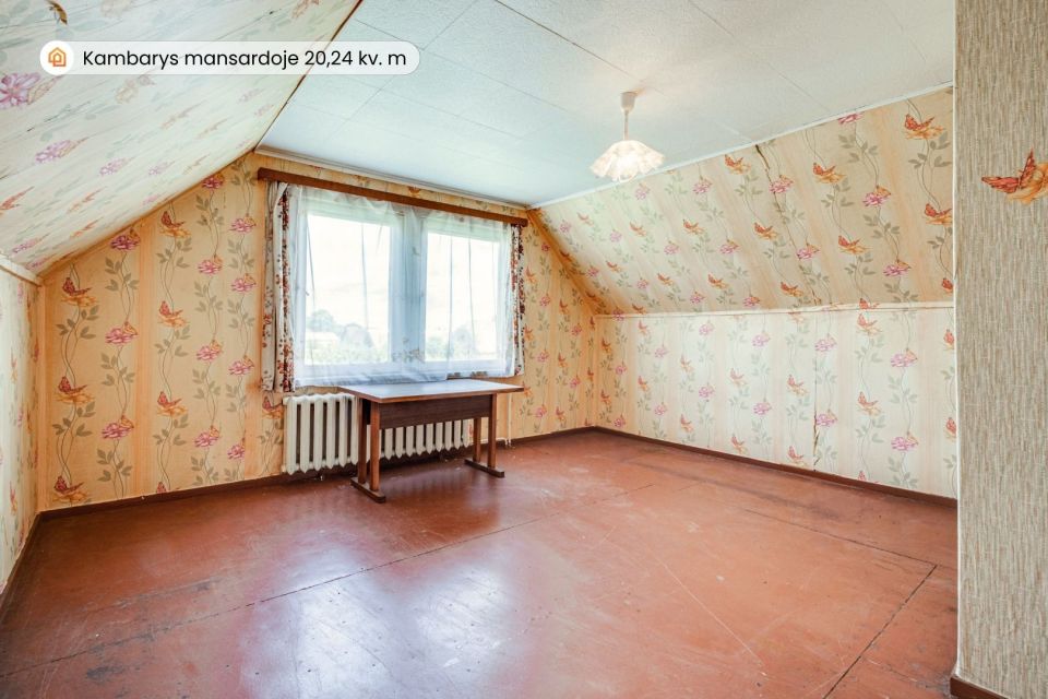 Parduodamas vieno aukšto su mansarda namas su 16,88 arų žemės sklypu Gėlės g., Naisių k., Šiaulių r.