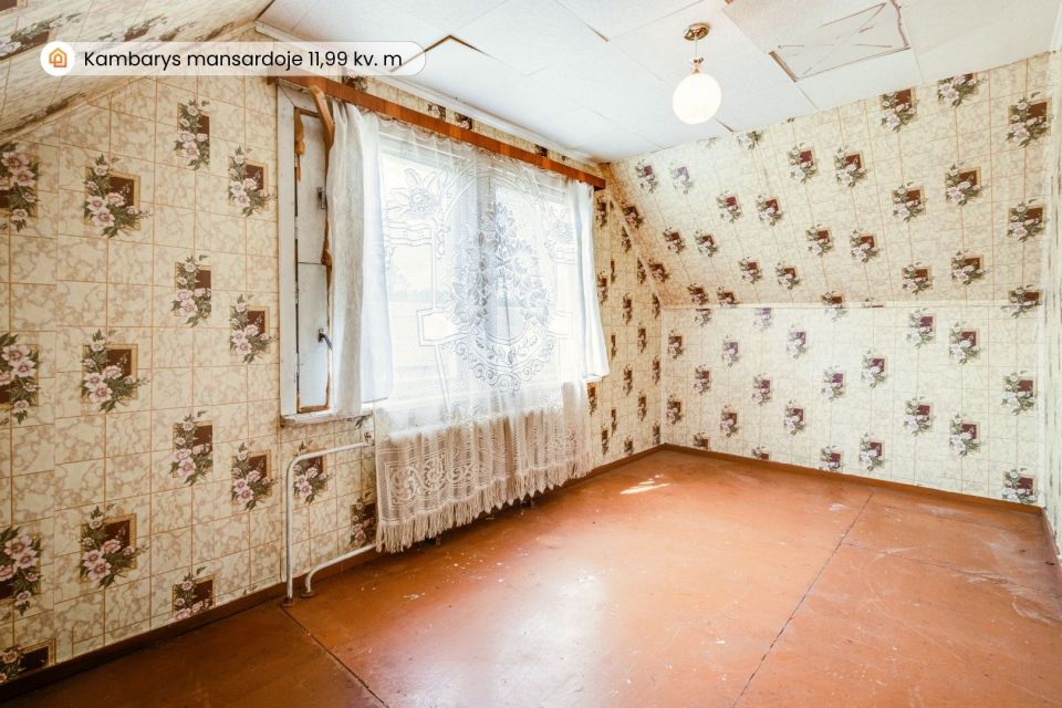 Parduodamas vieno aukšto su mansarda namas su 16,88 arų žemės sklypu Gėlės g., Naisių k., Šiaulių r.
