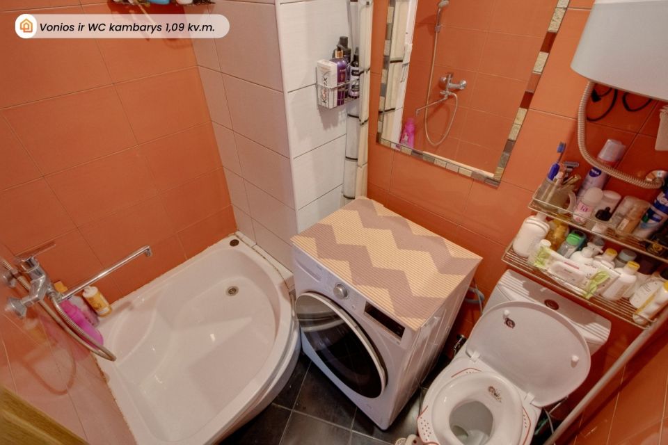 Parduodamas vieno kambario butas Kaune, Aukštuosiuose Šančiuose, Jaunųjų Talkininkų g. 31