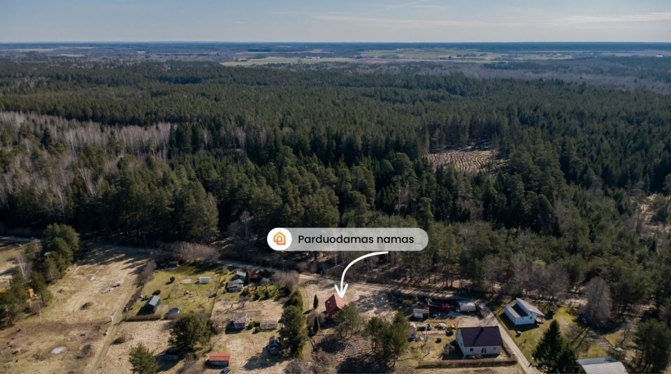 Parduodamas žemės sklypas su namuku Kretingos r., Daubėnų k., Mi&scaron;ko g. 76, &scaron;alia mi&scaron;ko, ramioje vietoje!