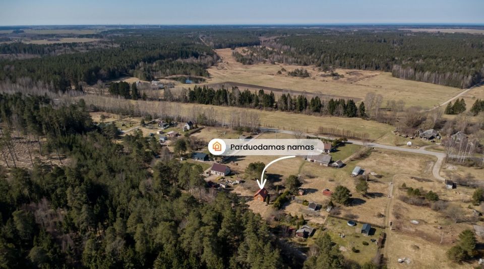 Parduodamas žemės sklypas su namuku Kretingos r., Daubėnų k., Mi&scaron;ko g. 76, &scaron;alia mi&scaron;ko, ramioje vietoje!