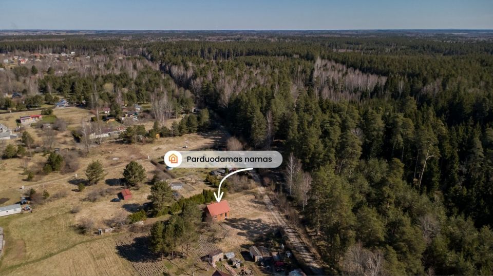 Parduodamas žemės sklypas su namuku Kretingos r., Daubėnų k., Mi&scaron;ko g. 76, &scaron;alia mi&scaron;ko, ramioje vietoje!