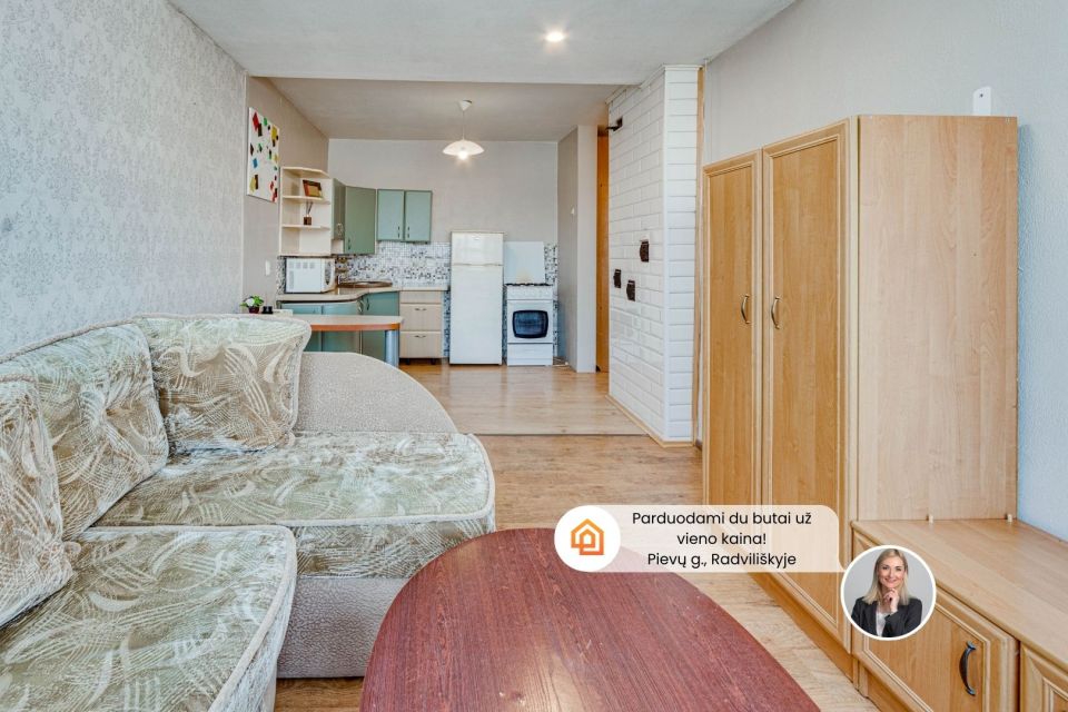 Parduodami du &scaron;alia esantys butai Radvili&scaron;kyje, Pievų g.