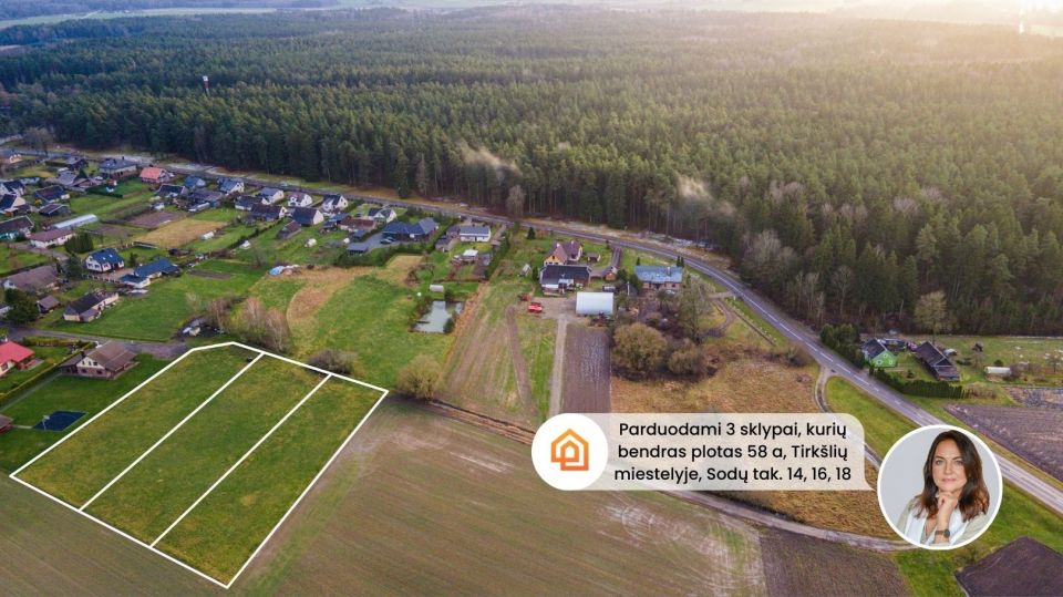 Parduodami namų valdos sklypai Sodų take, Tirk&scaron;liuose, Mažeikių r.