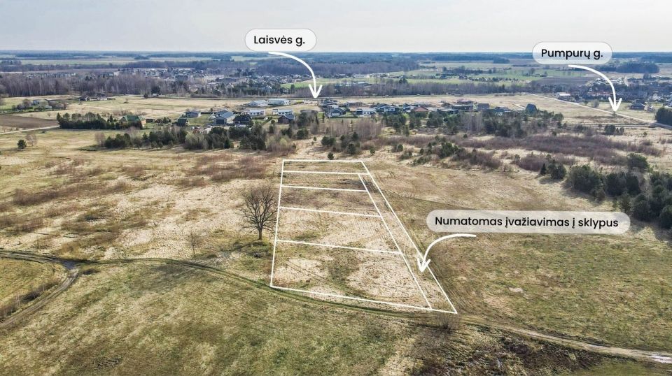 Parduodami namų valdos sklypai Pumpurų g., Reivyčių k., Mažeikių r.