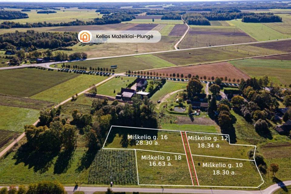 PARDUODAMI NAMŲ VALDOS SKLYPAI ŠERKŠNĖNŲ K. MAŽEIKIŲ RAJONE
