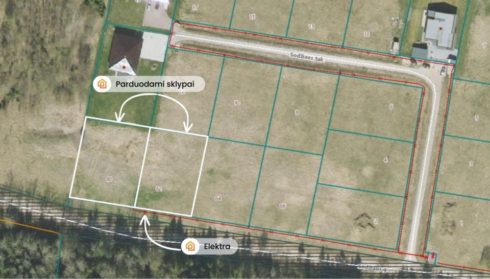 Parduodami namų valdos sklypai Sodžiaus g., Urvikių k., Mažeikių r.
