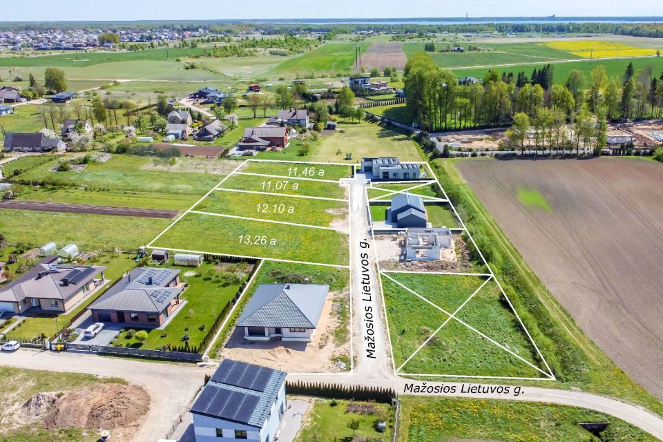 Parduodami naujai suformuoti namų valdos sklypai "ŠVENTUPIO ALĖJA", Mažosios Lietuvos g. Šiaulių r.