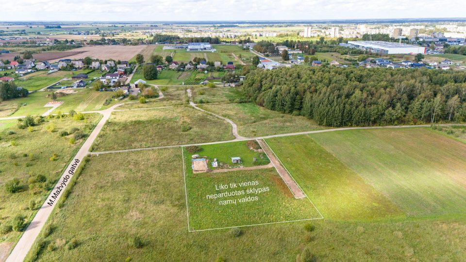 Parduodamas namų valdos sklypas Šiaulių mieste, M.Mažvydo gatvėje