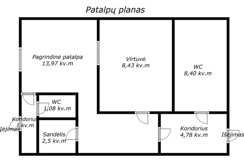 Parduodamnos komercinės paskirties patalpos &Scaron;iauliuose, A. J. Greimo g. 127