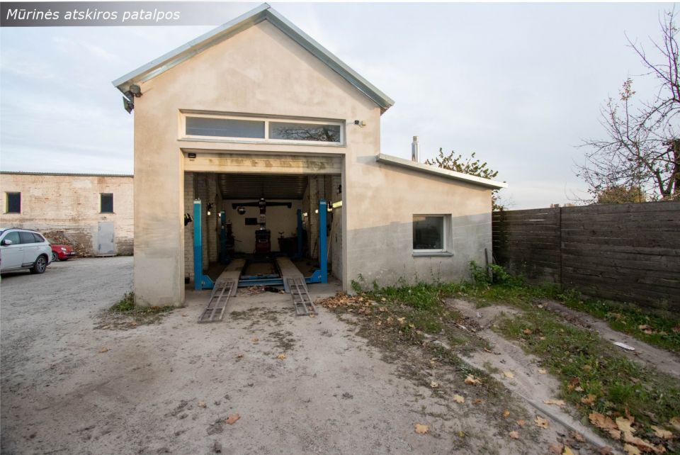 Parduodamos  1/2 dalis visų patalpų ir žemės sklypo kur pilnai vykdoma automobilių serviso veikla Šiaulių mieste, Mažosios Lietuvos g.3H