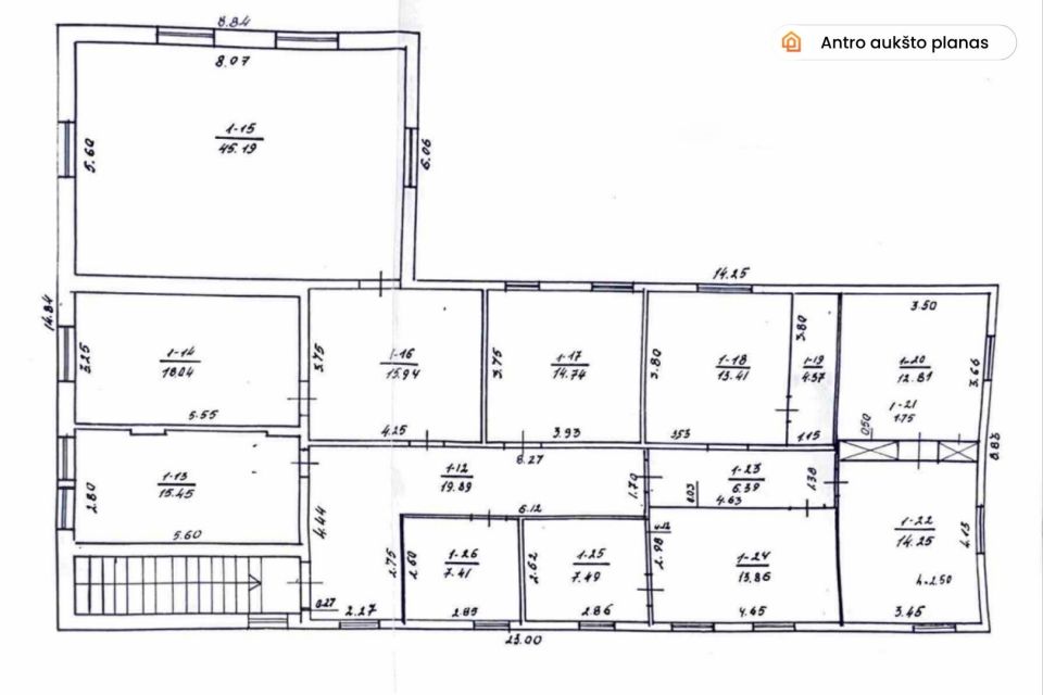 Parduodamos 398 kv.m. patalpos Bugenių k. Mažeikių r. su 48,80 a. sklypu
