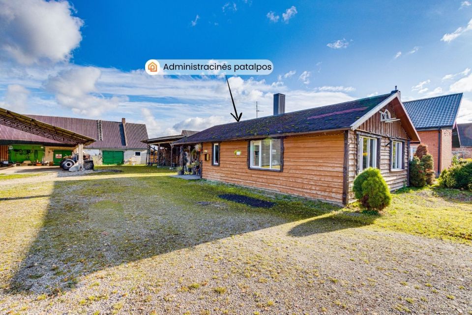 Parduodamos autoserviso patalpos su visa darbui reikalinga įranga Pakruojo r., Laipu&scaron;kių k.