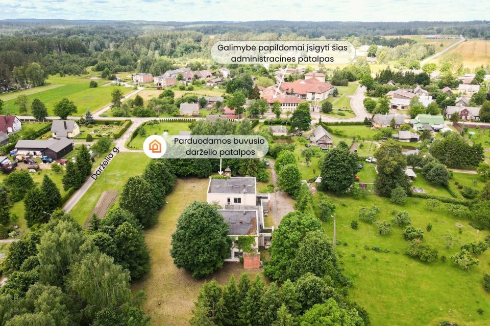 Parduodamos buvusio darželio patalpos Darželio g., Bazilionų mstl., Šiaulių r.