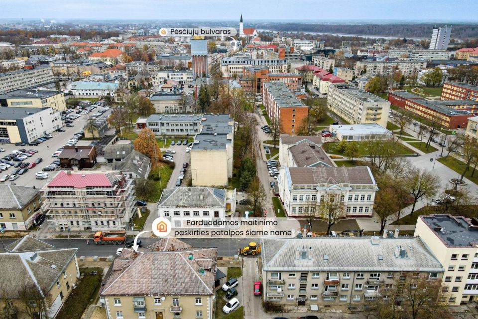 Parduodamos maitinimo paskirties patalpos Šiaulių miesto centre Stoties g.