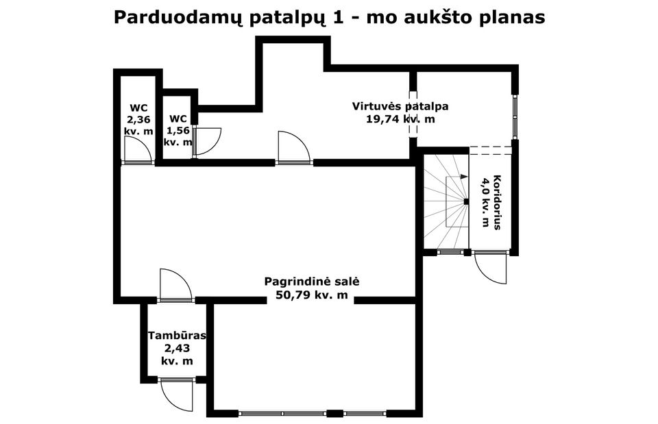 Parduodamos maitinimo paskirties patalpos Šiaulių miesto centre Stoties g.