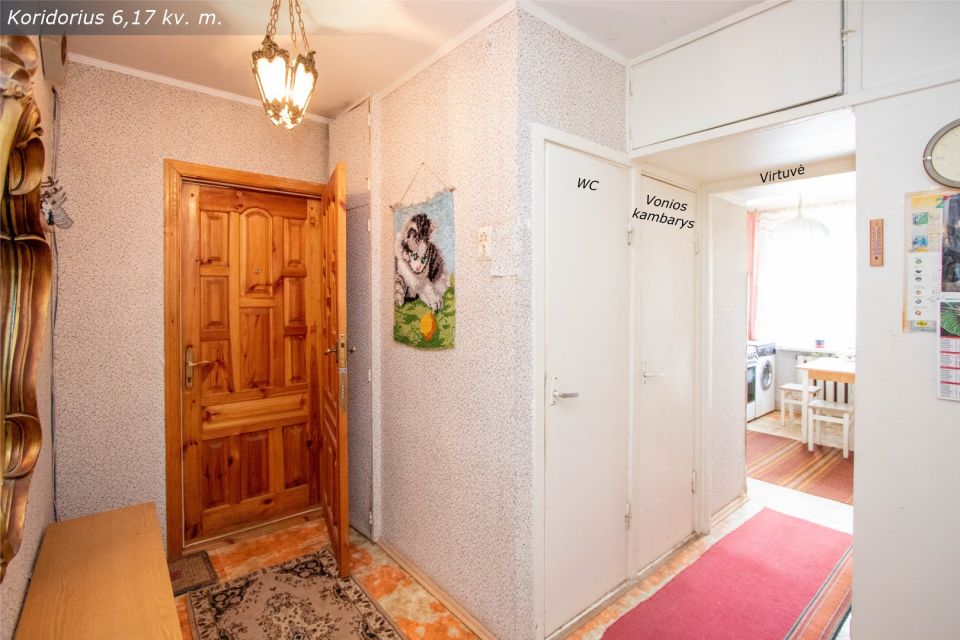 Pigiai parduodamas 3 kambarių butas Krymo g. 14, Šiauliuose