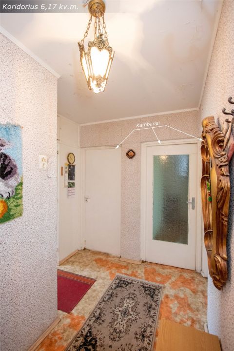 Pigiai parduodamas 3 kambarių butas Krymo g. 14, Šiauliuose
