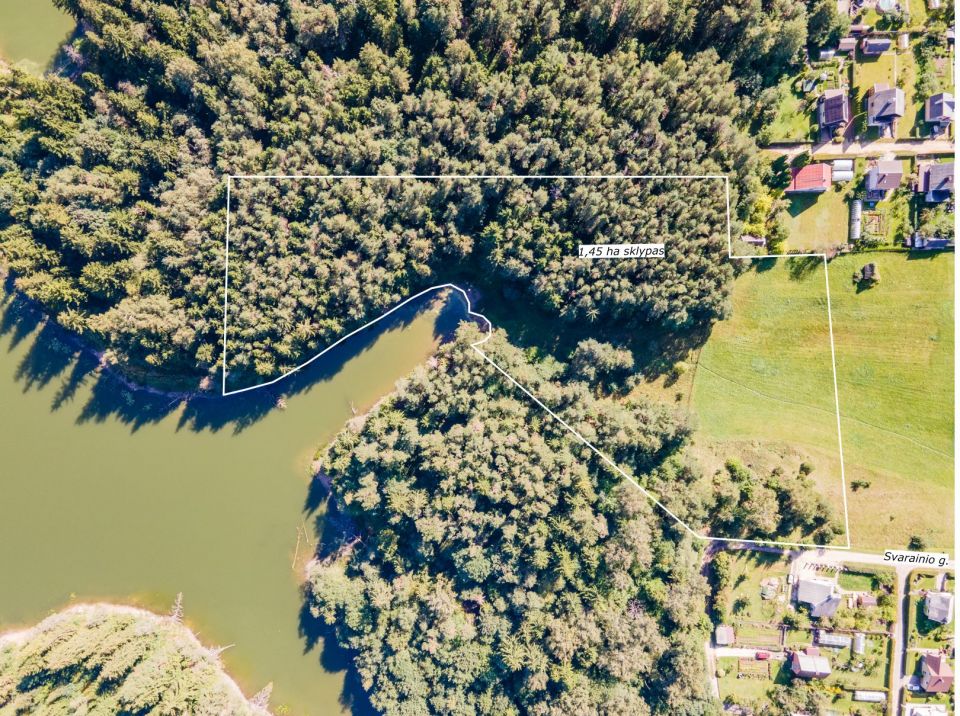 Prie Bubių tvenkinio parduodamas 1,45 ha žemės ūkio paskirties sklypas su mišku, Gervėnų k., Šiaulių r. (SB „Svarainis“).