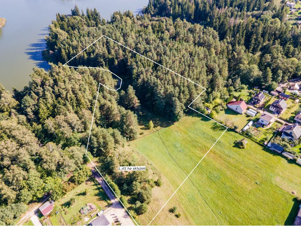 Prie Bubių tvenkinio parduodamas 1,45 ha žemės ūkio paskirties sklypas su mišku, Gervėnų k., Šiaulių r. (SB „Svarainis“).